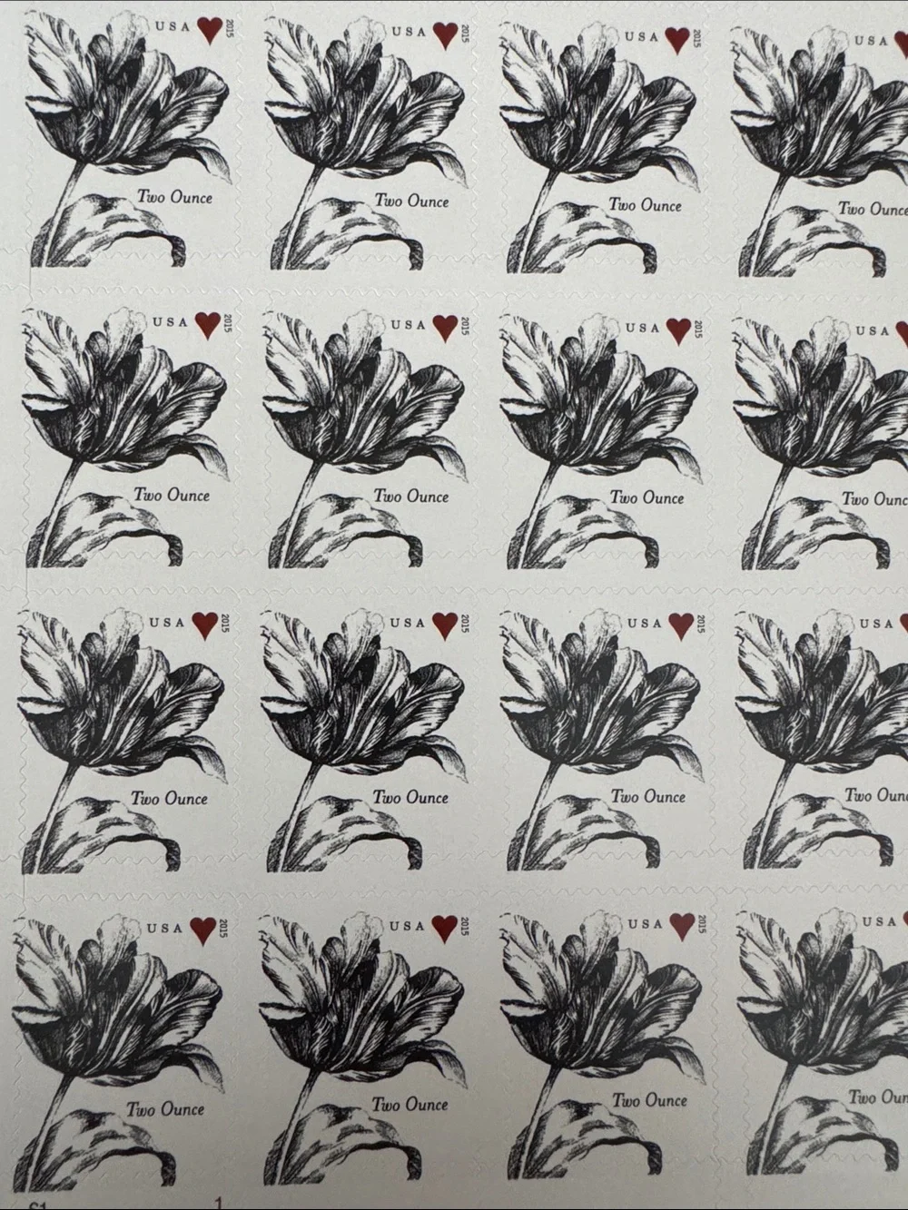 Vintage Tulips 2 Ounce Forever Stamps USPS Wedding Invitations